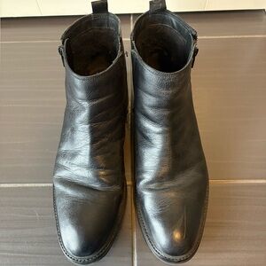 Hugo Boss Men's Black Leather Ankle Boots